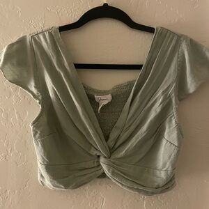 Sage green, crop